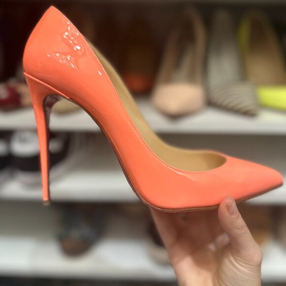Louboutin Pigalle Follies Stiletto - Coral - Picture 5 of 5